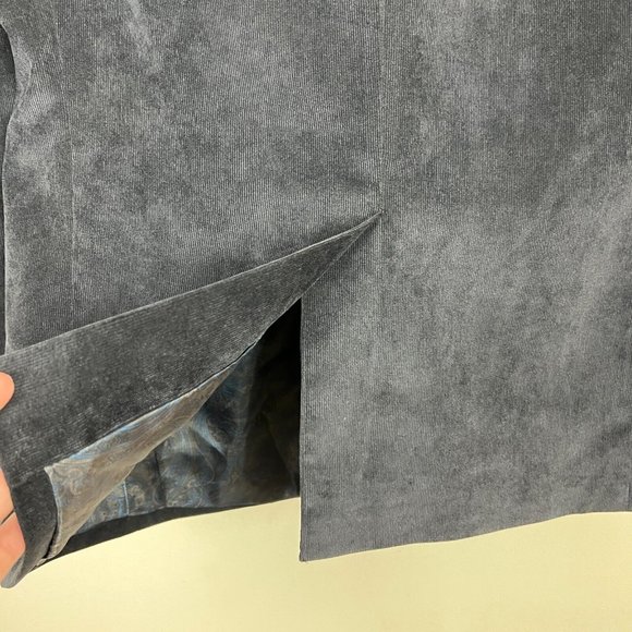 Chaps Sport Coat Blazer Jacket Mens 42R Navy Blue Corduroy Two Button Business - Picture 7 of 11